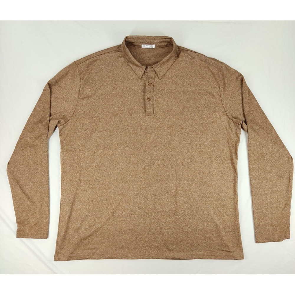 COOFANDY Men's Polo Shirt‎ Long Sleeve Size XXL